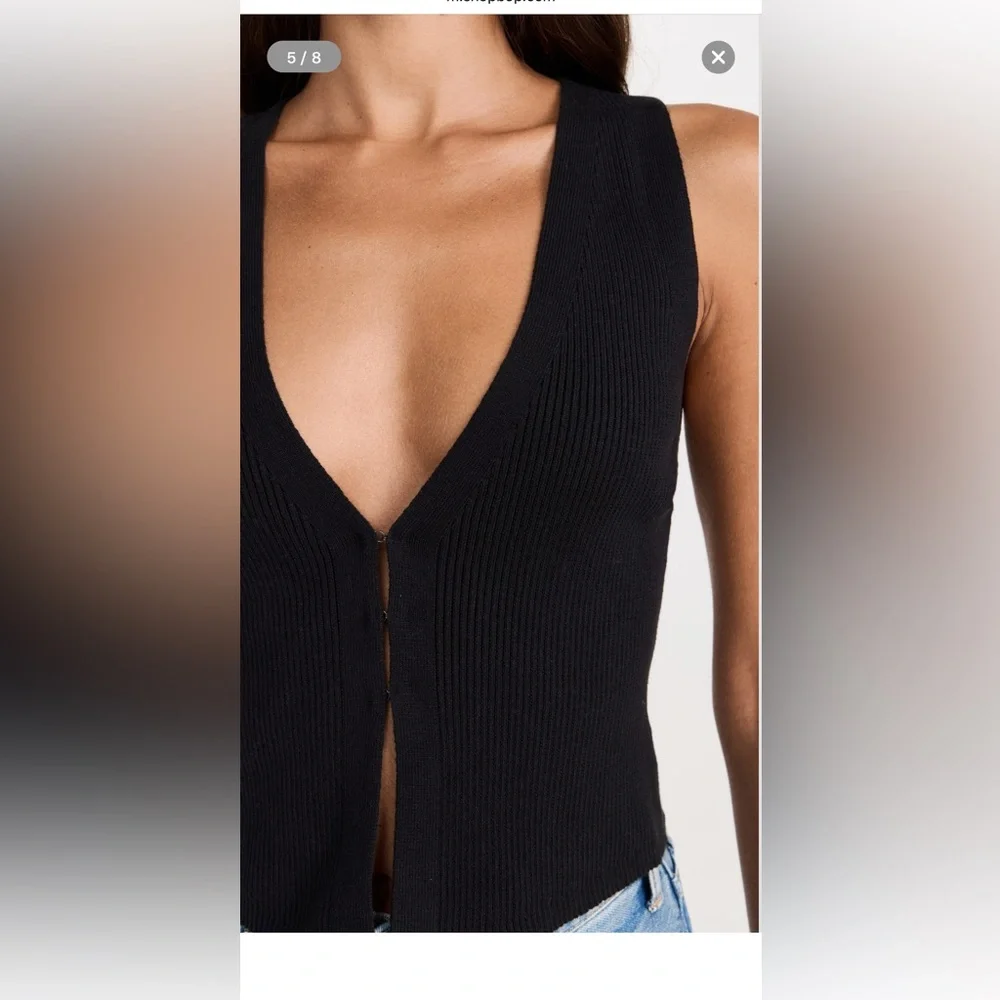 Reformation Myrtle sweater cotton top - size s - Picture 4 of 9